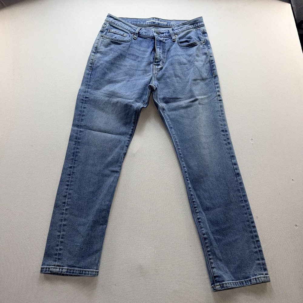 Amazon Essentials Athletic Fit Jeans Mens 31x29 Blue Good Straight Leg Denim